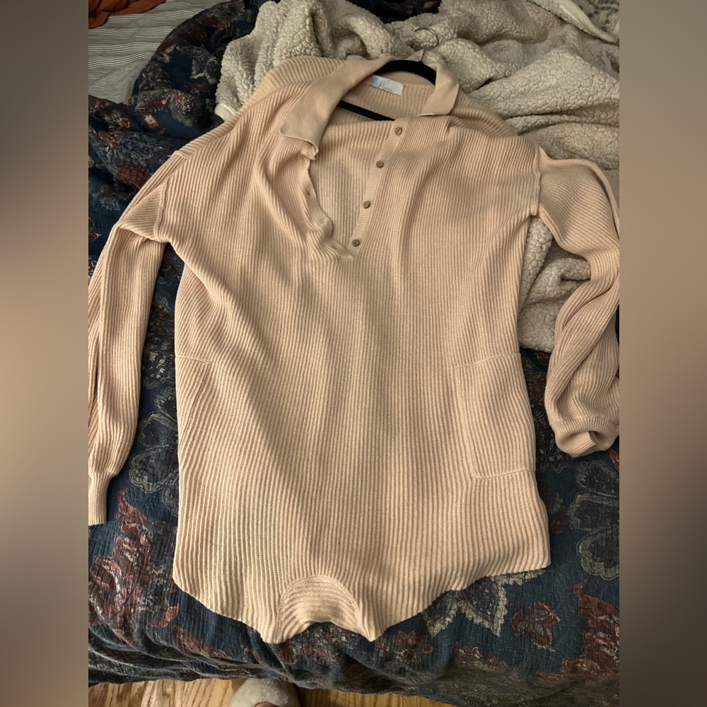 Free people picnic sweater romper